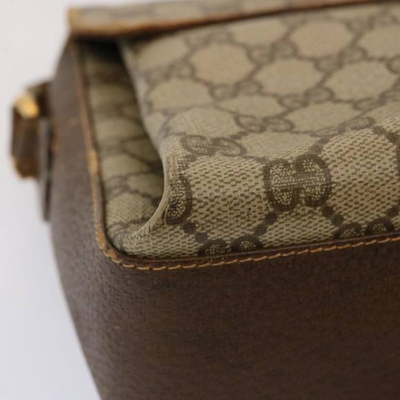 GUCCI GG Supreme Web Sherry Line Shoulder Bag PVC Beige 904 02 084 Auth 73034 - Picture 16 of 16